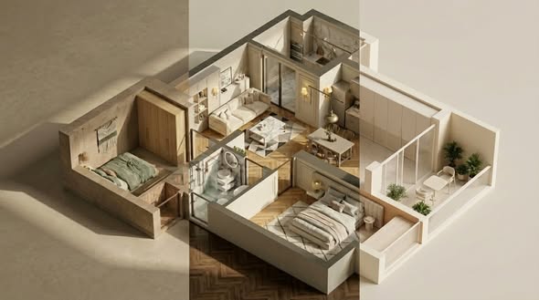 Interior Design from LiDAR Scan to Cloud-Based 3D Model Processing