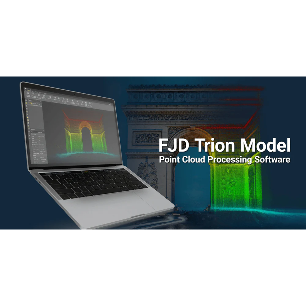 Automated point cloud stitching and registration using Trion Model post-processing software