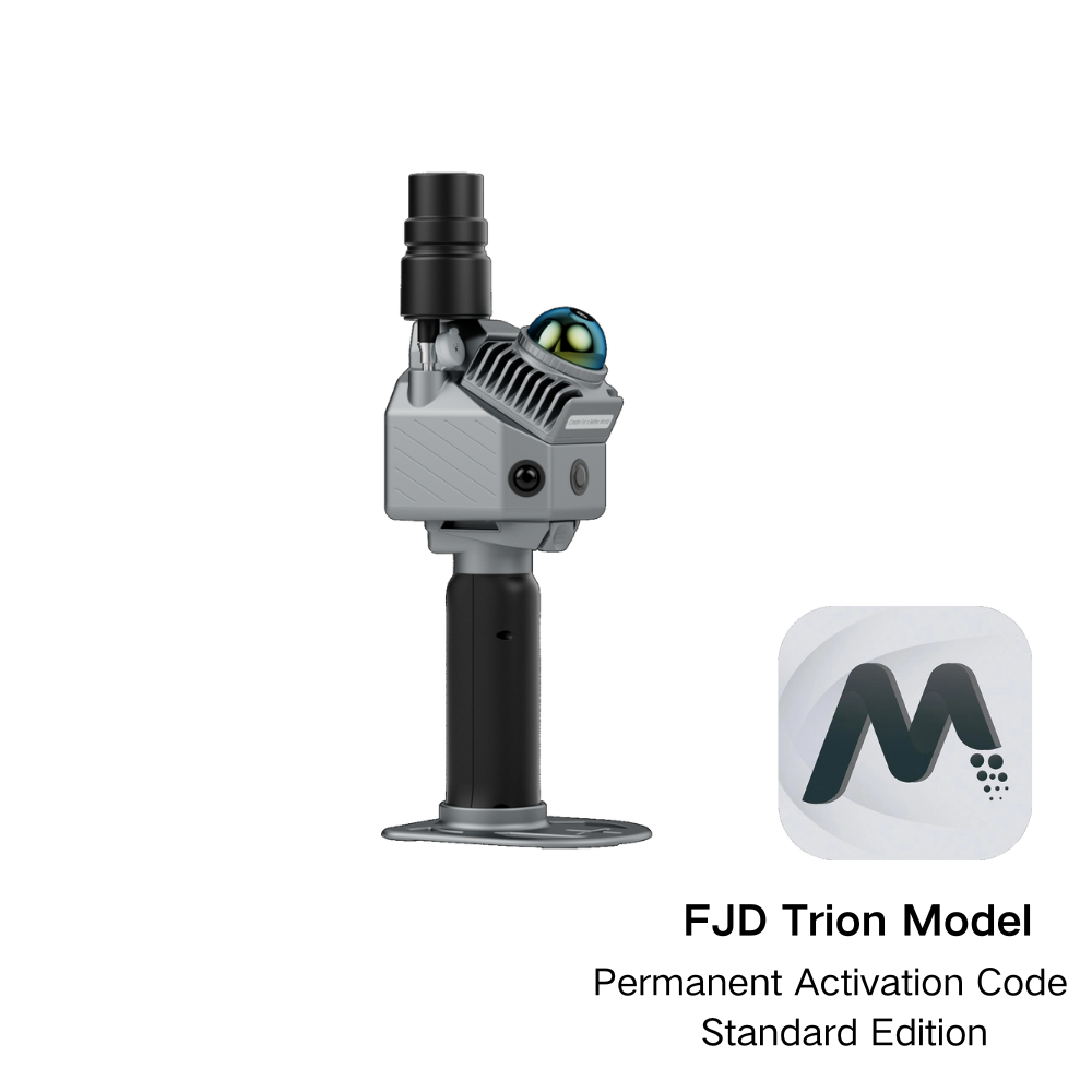 Georeferenced point cloud data generated by FJD Trion P2 handheld LiDAR scanner system