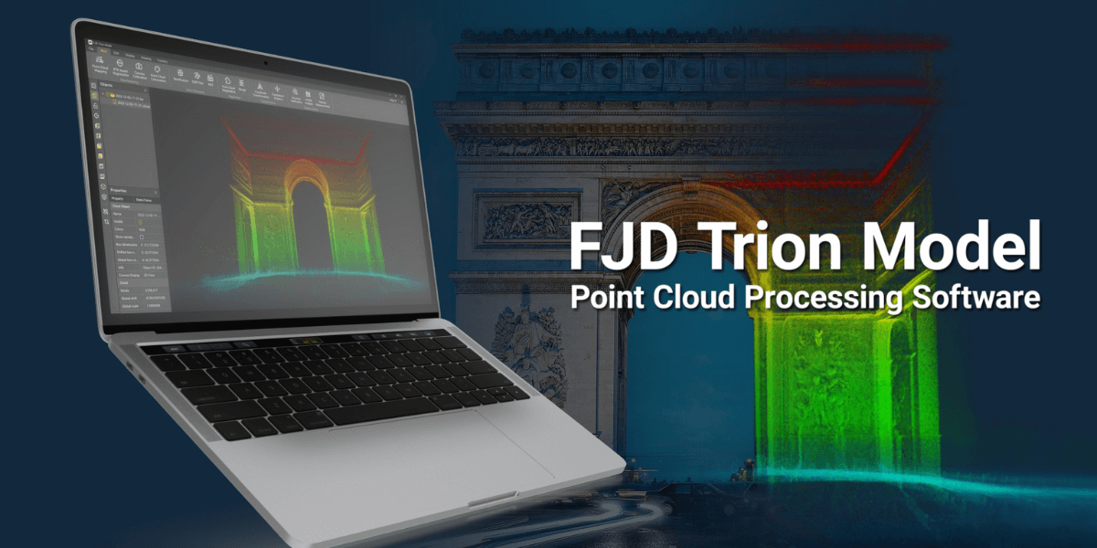 Georeferencing and coordinate transformation of 3D scan data within Trion Model