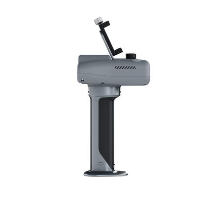 C1 portable room measurement scanner side view with adjustable phone holder